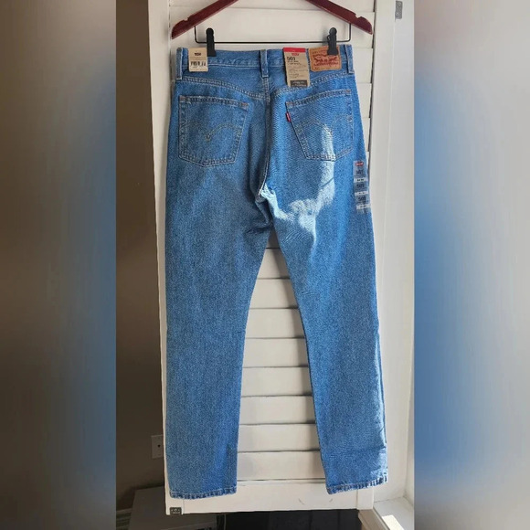 Levi's Jeans Denin Original 501 High Rise Streight Leg Distressed size 29 32 - Picture 4 of 7